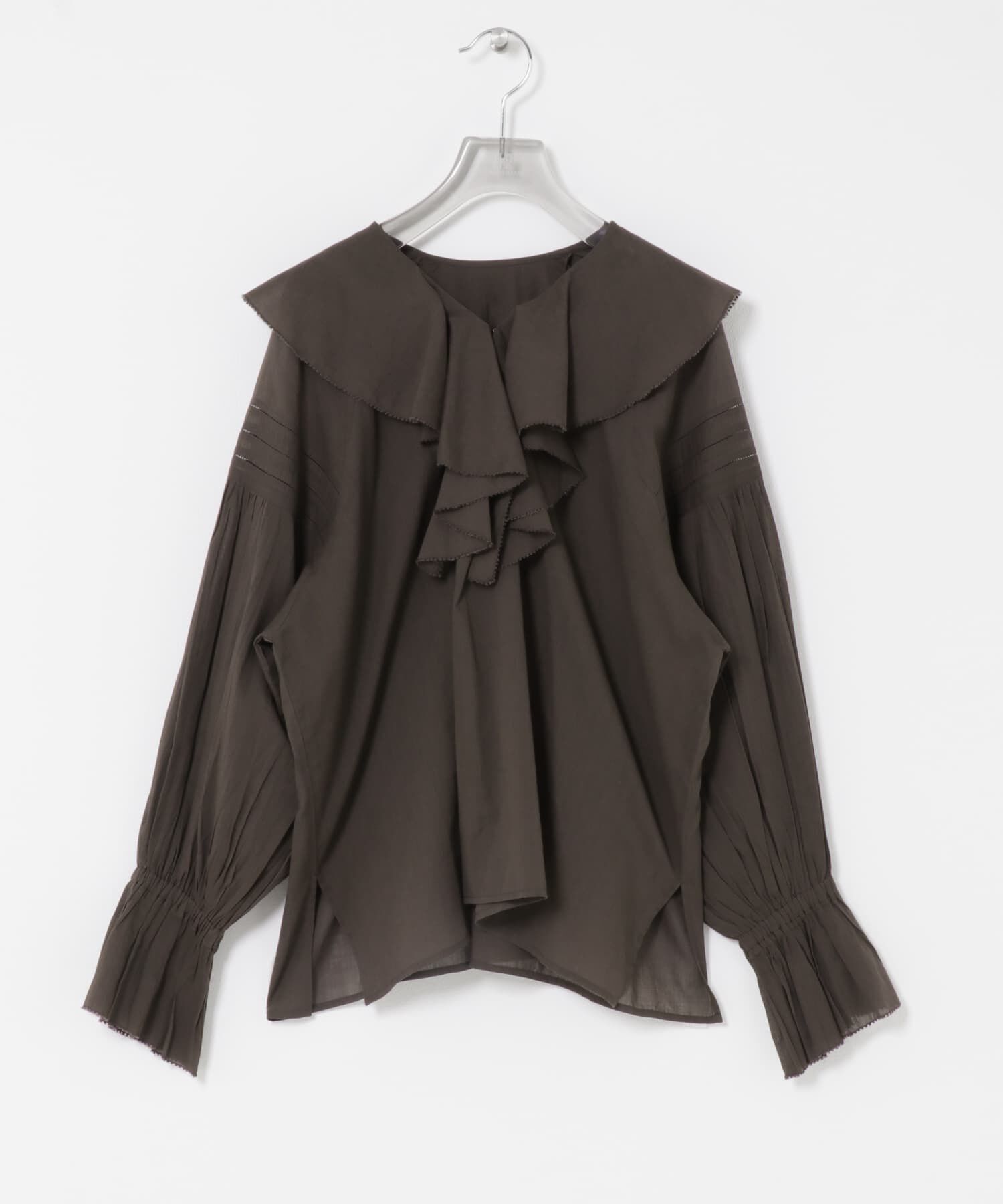 URBAN RESEARCH「『一部WEB限定カラー』コットンボイルラッフルブラウス」|シャツ・ブラウス|