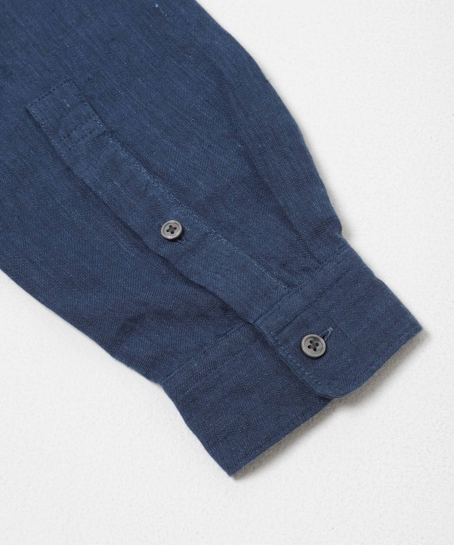 URBAN RESEARCH DOORS「シルケットリネン バンドカラーロングスリーブシャツ」|シャツ・ブラウス|