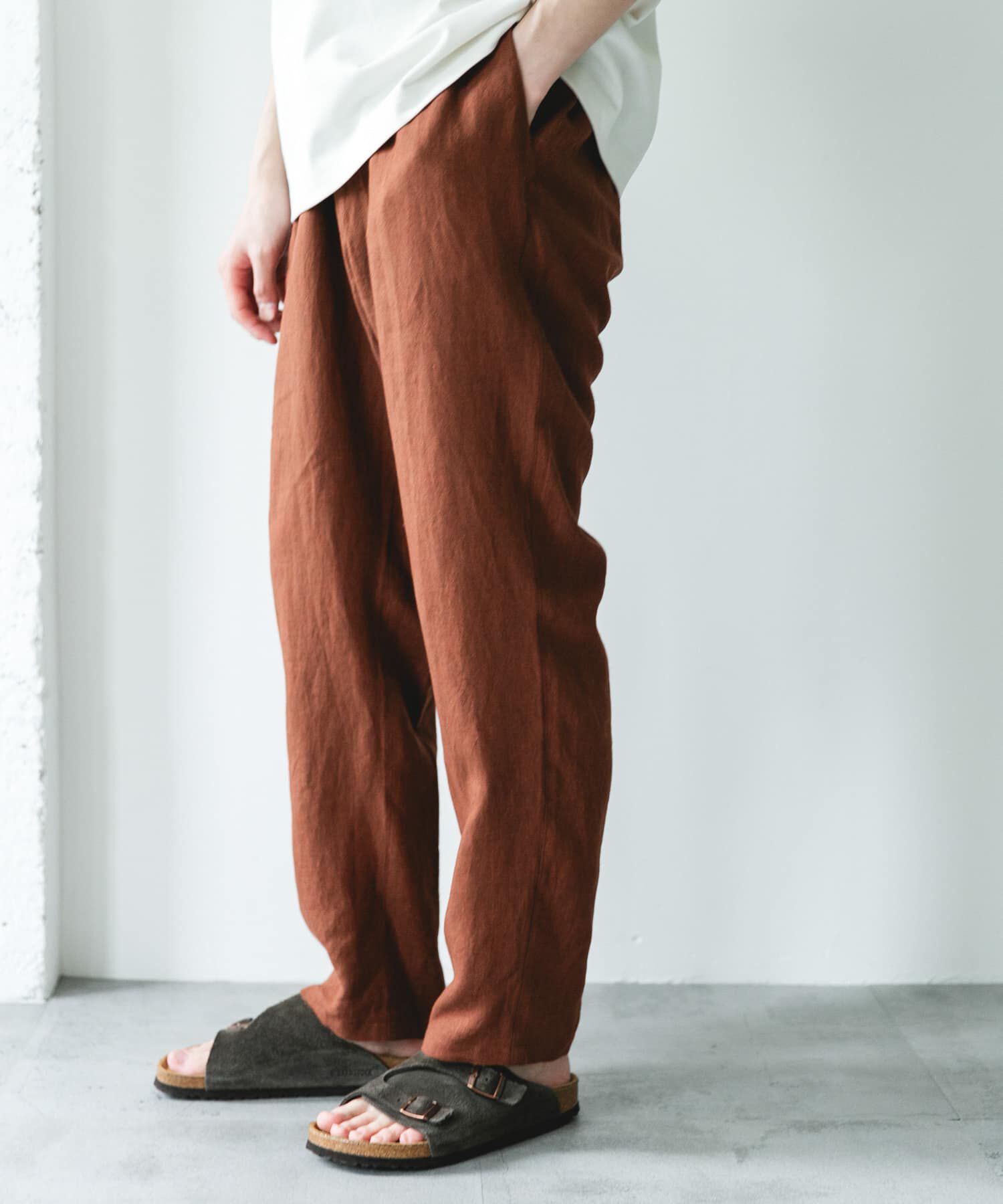 URBAN RESEARCH DOORS「シルケットリネン イージートラウザー」|その他|