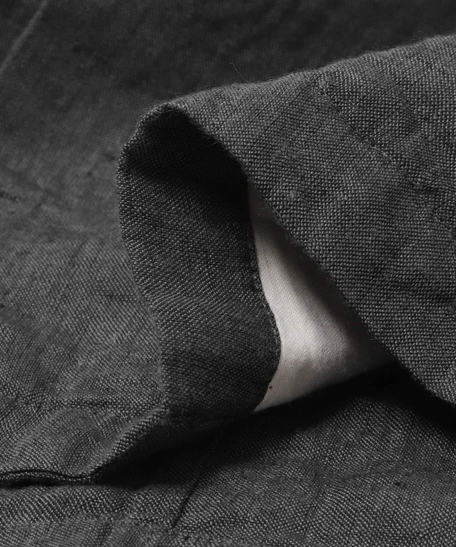 URBAN RESEARCH DOORS「シルケットリネン シャツジャケット」|ノーカラーコート|