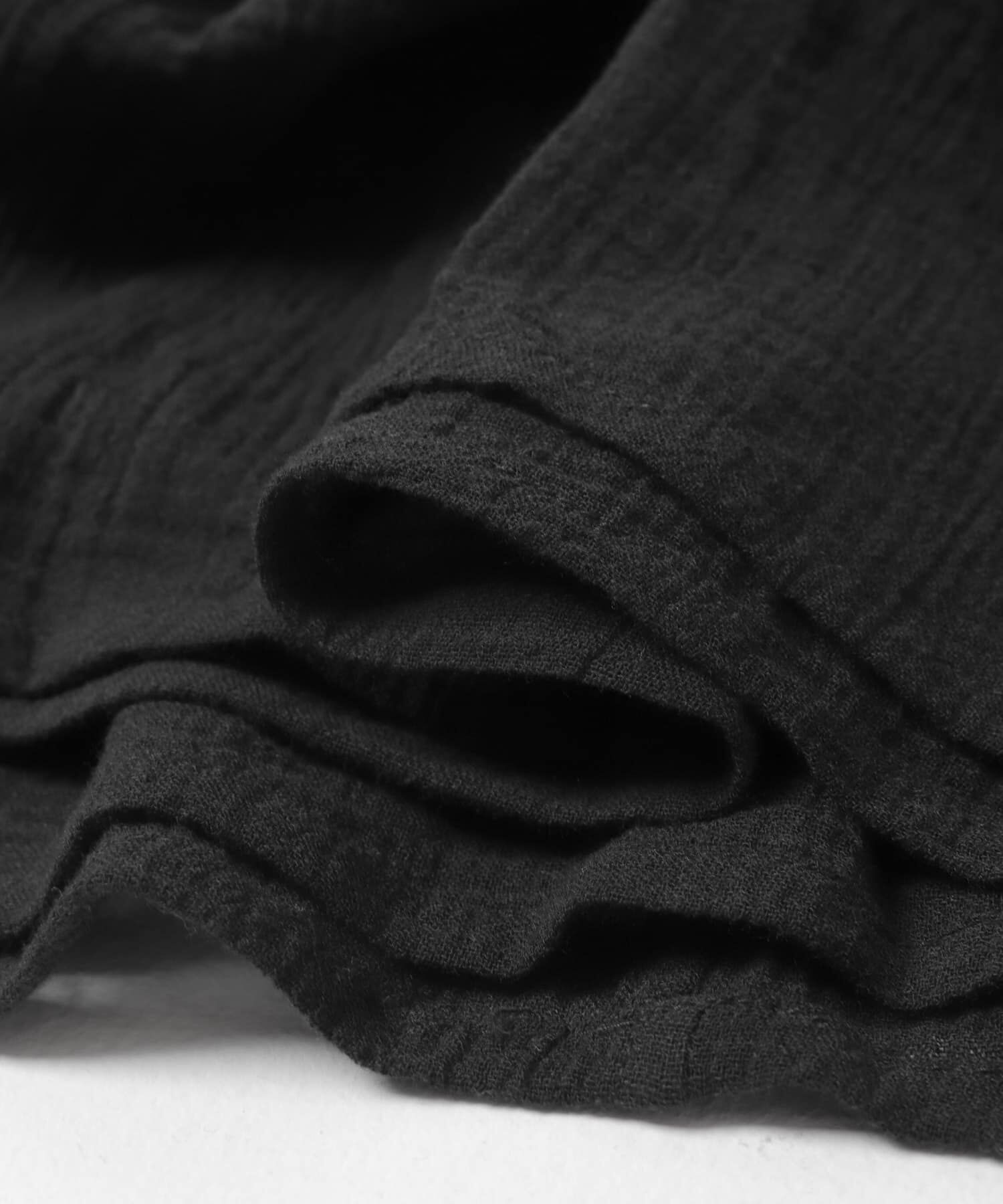 かぐれ「コットンクレープギャザーブラウス」|シャツ・ブラウス|