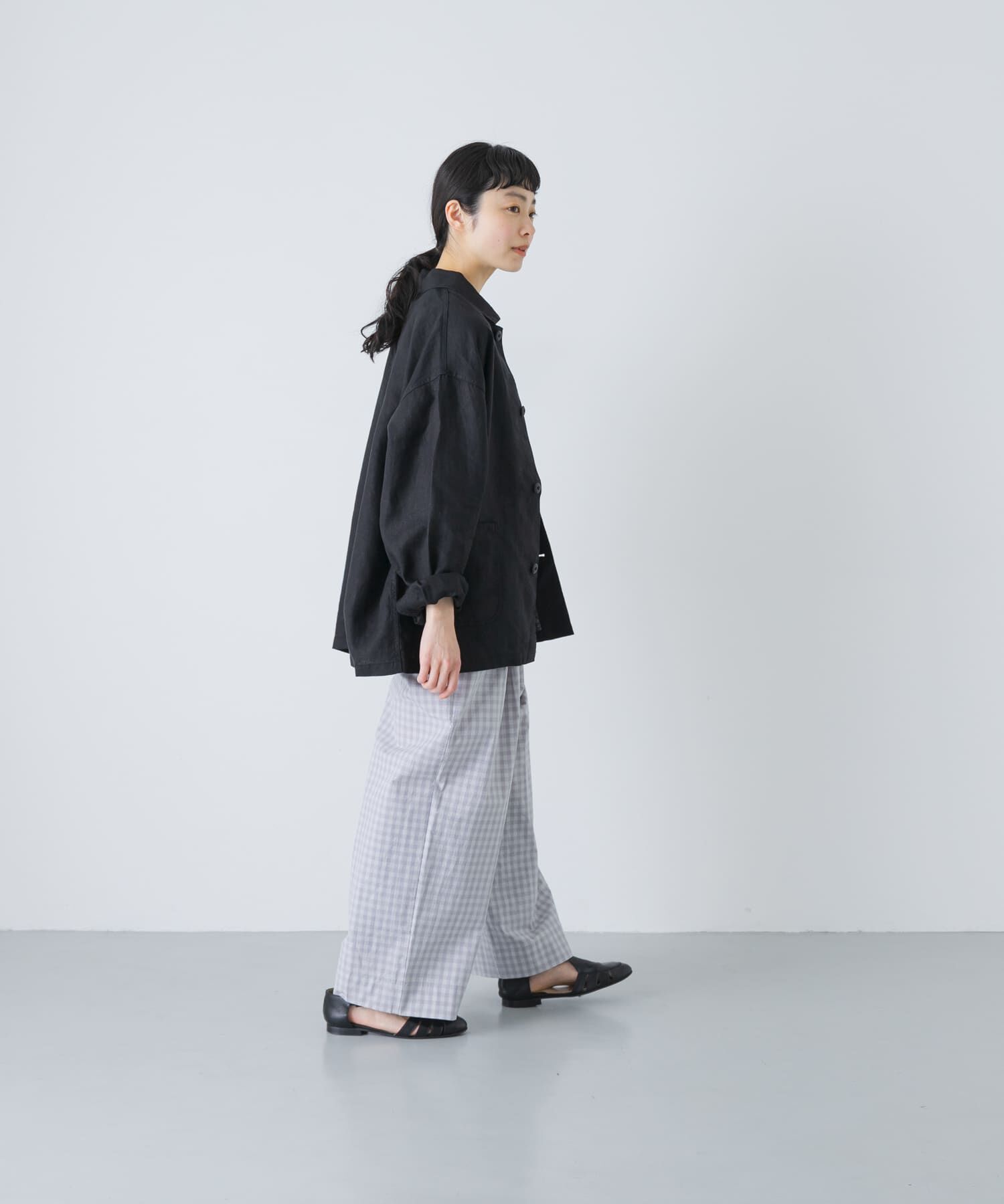 かぐれ「ギンガムタックワイドパンツ」|その他|