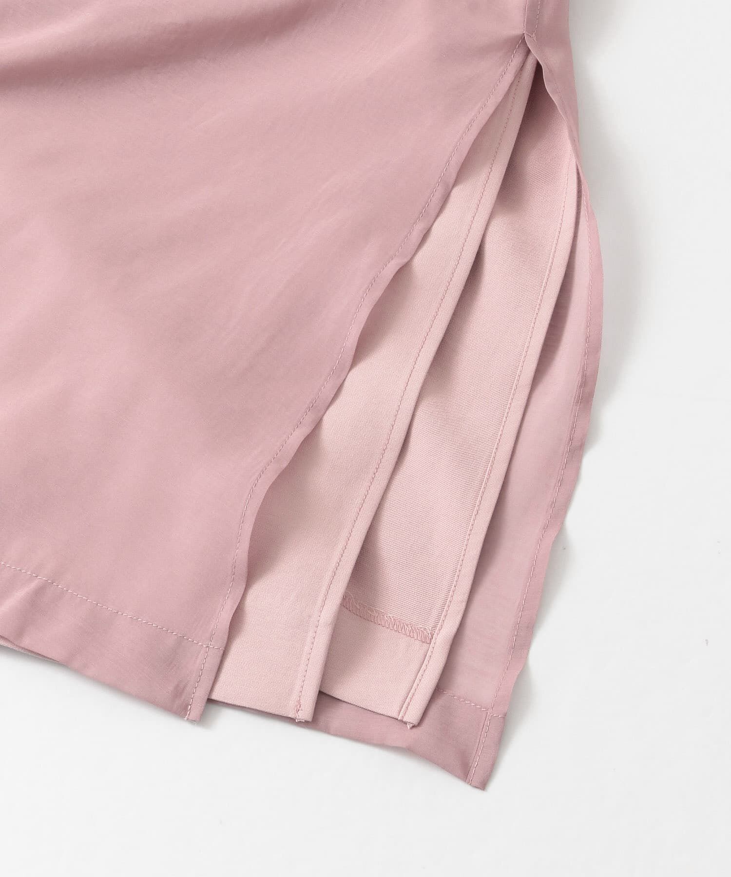  「レイヤードフーディーコート」|ノーカラーコート|