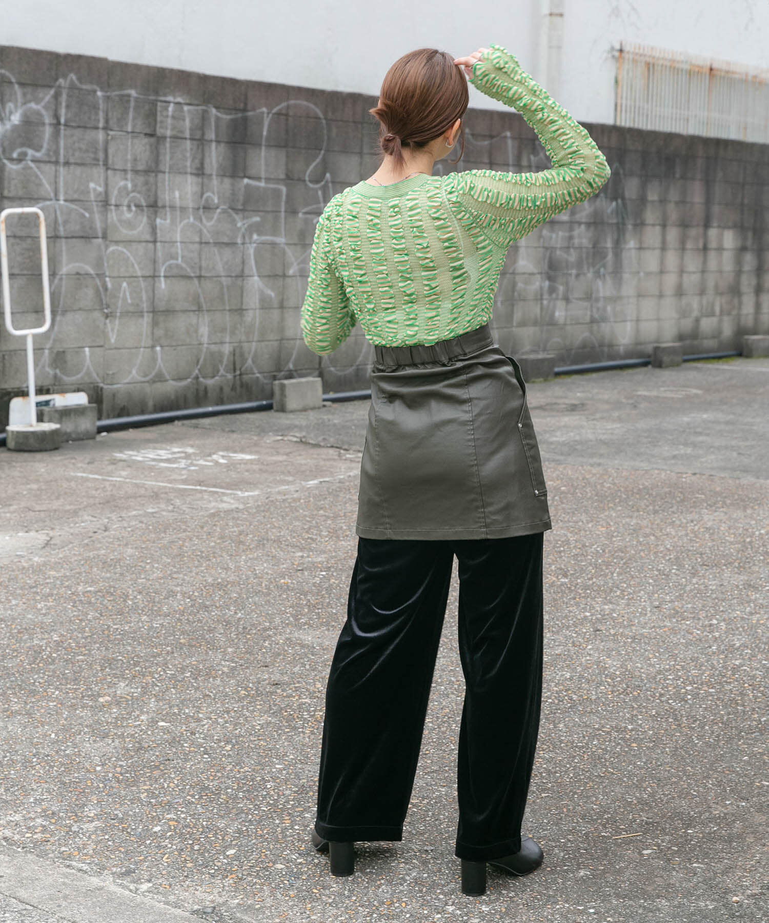  「コーティングミニスカート」|スカート|