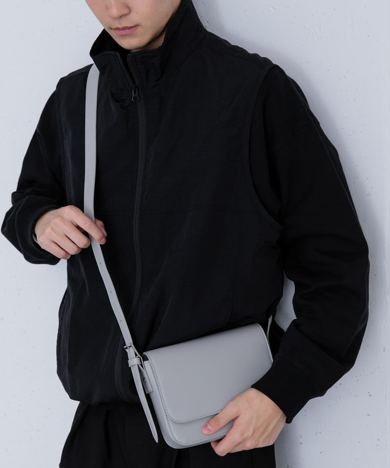 SENSE OF PLACE by URBAN RESEARCH「フェイクレザースクエアフラップショルダー」|ショルダー・メッセンジャー|