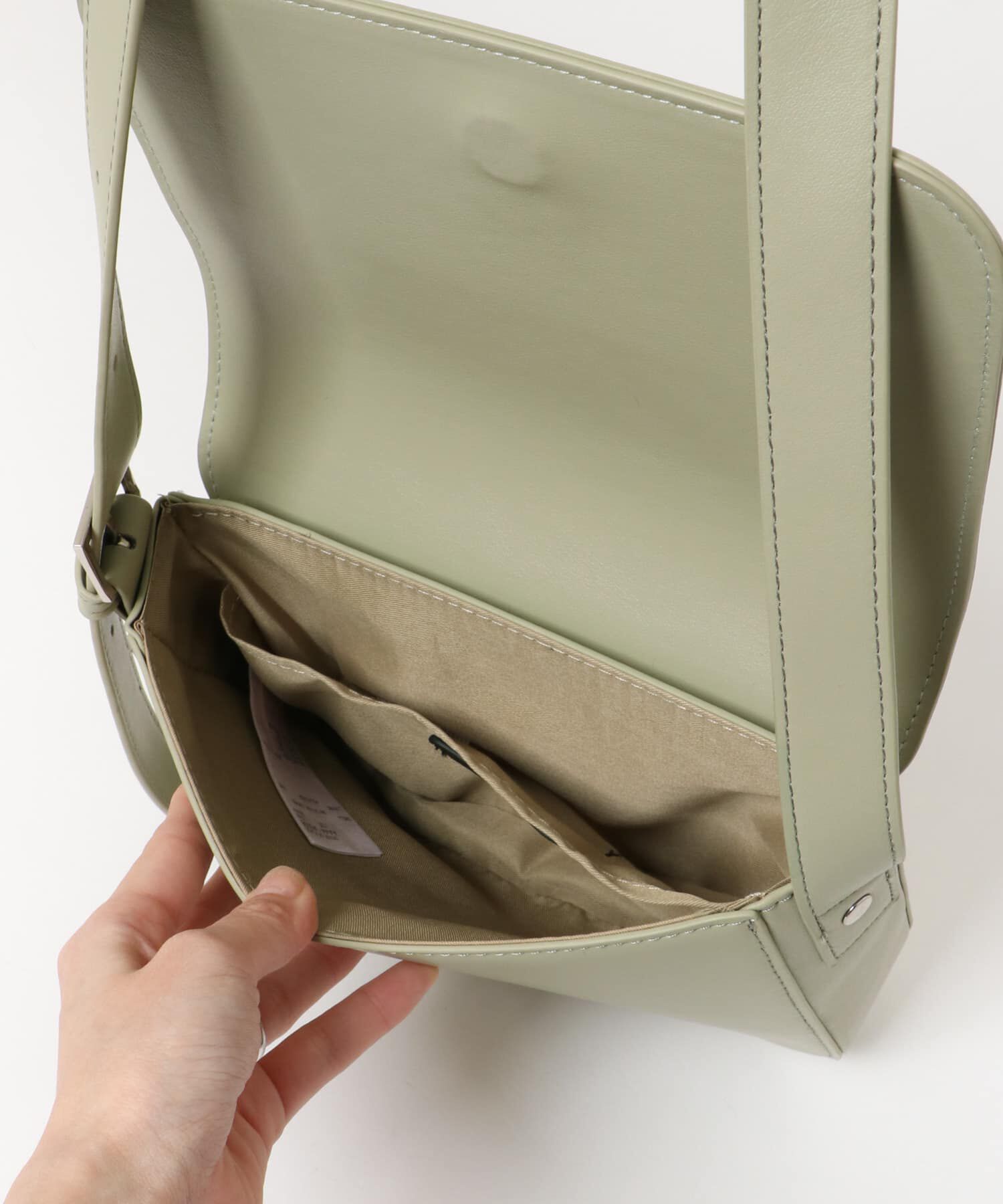 SENSE OF PLACE by URBAN RESEARCH「フェイクレザースクエアフラップショルダー」|ショルダー・メッセンジャー|