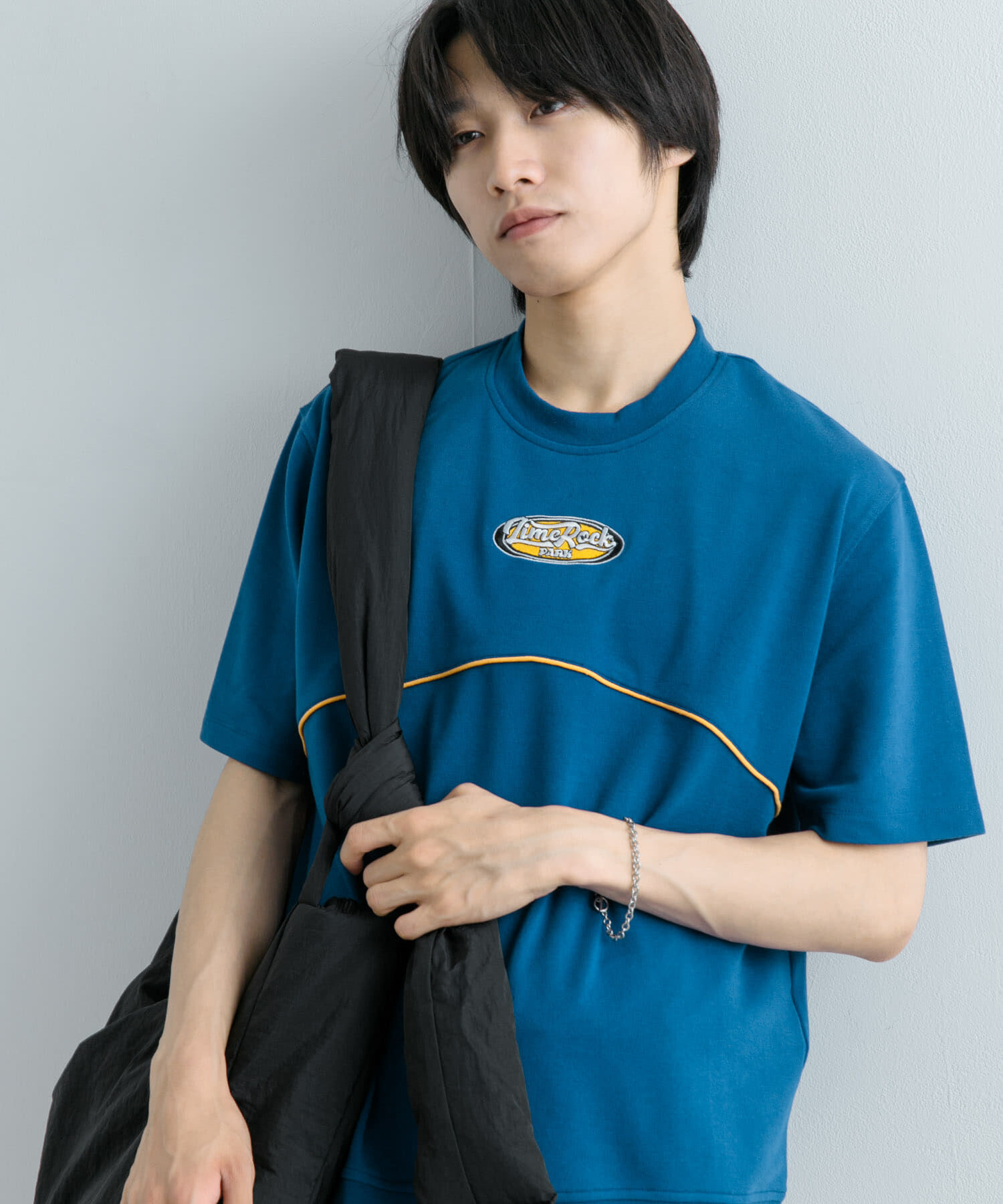 SENSE OF PLACE by URBAN RESEARCH「ブロックドデザインTシャツ(5分袖)」|Tシャツ・カットソー|