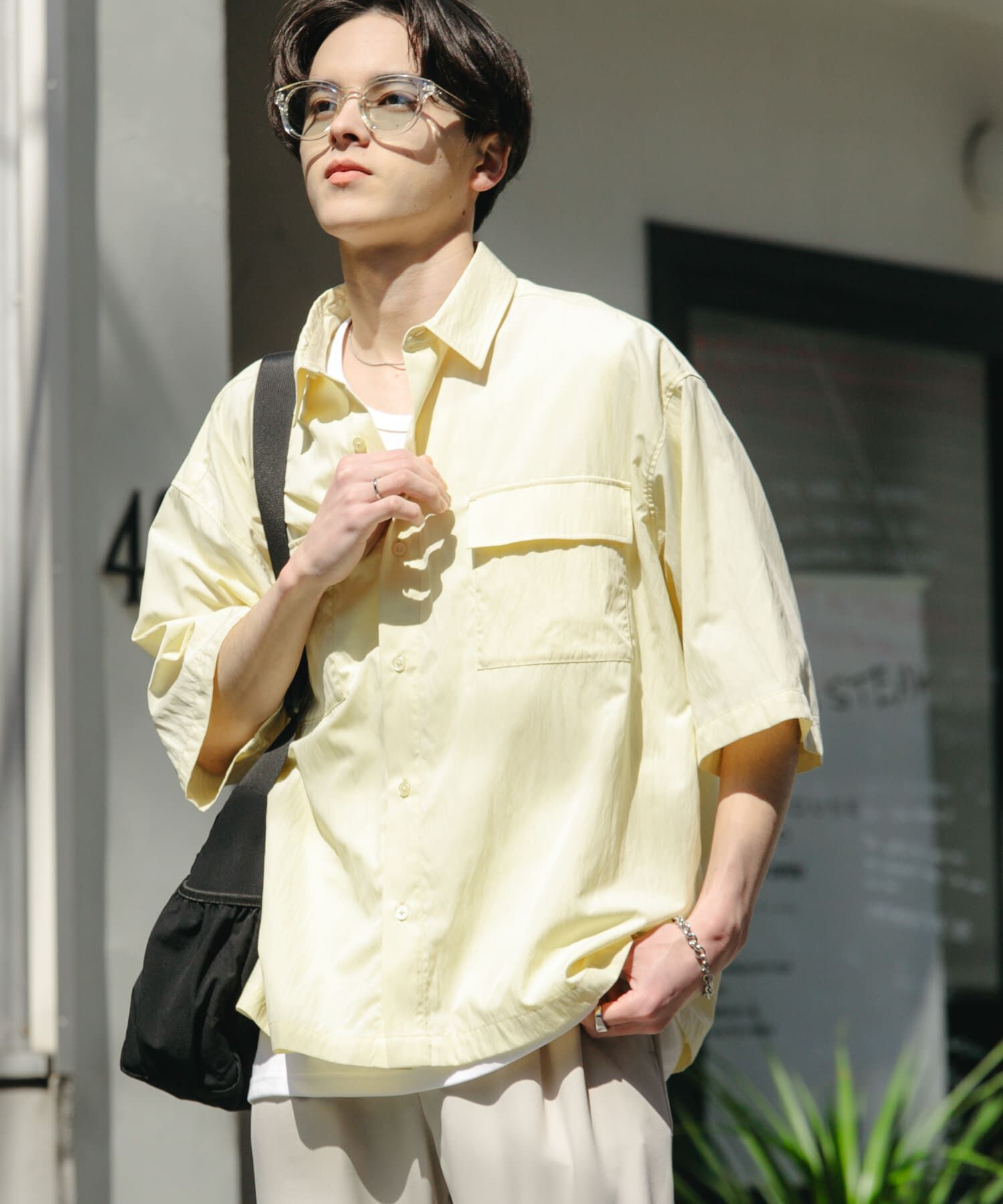 SENSE OF PLACE by URBAN RESEARCH「ワッシャーナイロンショートスリーブシャツ」|シャツ・ブラウス|