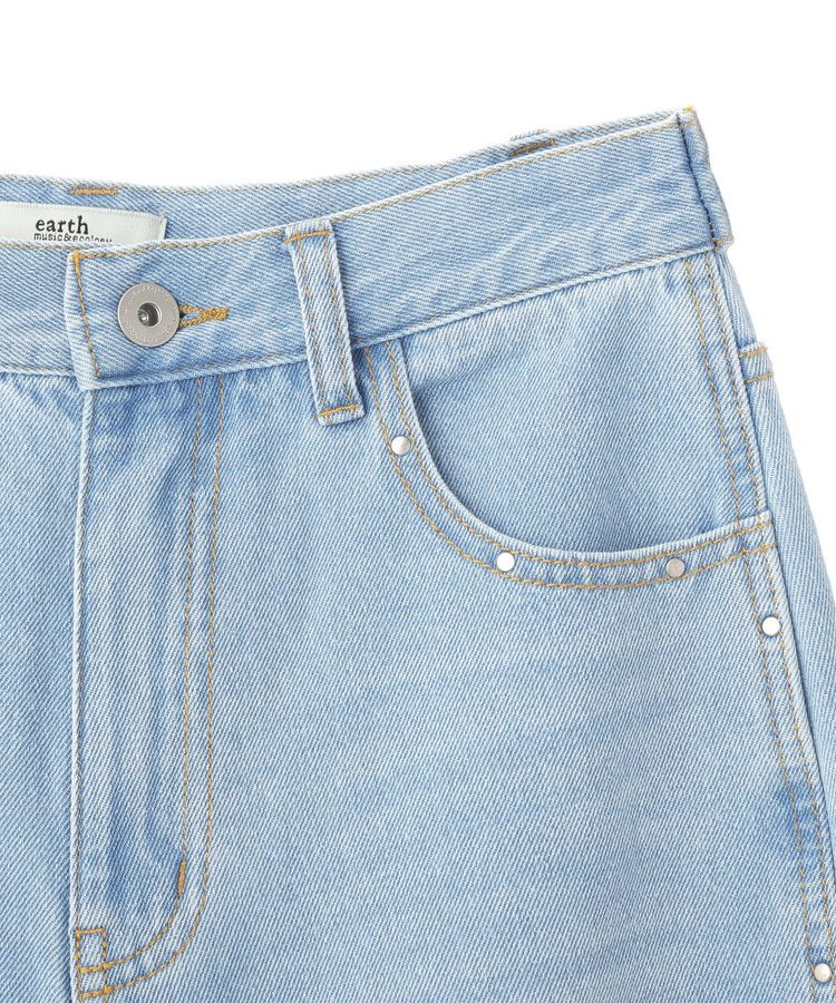 earth music&ecology「スタッズデニムパンツ」|デニム|