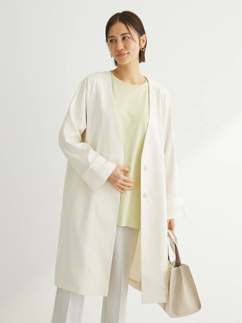 Green Parks「撥水加工　ケア楽着流しコート」|その他|Ecru