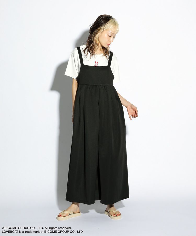 Green Parks「■LOVEBOAT サロペットパンツ」|オールインワン|Black