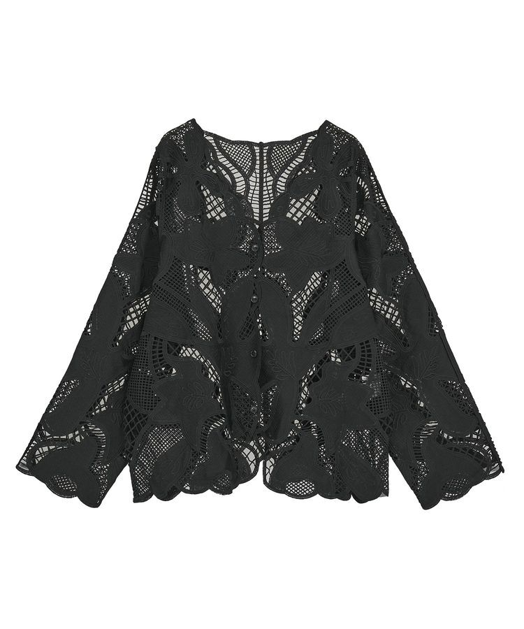 Green Parks「・ELENCARE DUE レーシーカーディガン」|カーディガン|