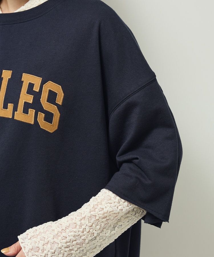 Green Parks「5分袖刺繍ロゴトレTEE」|Tシャツ・カットソー|