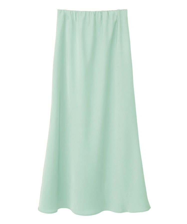 YECCA VECCA「サテンフレアスカート」|フレア|