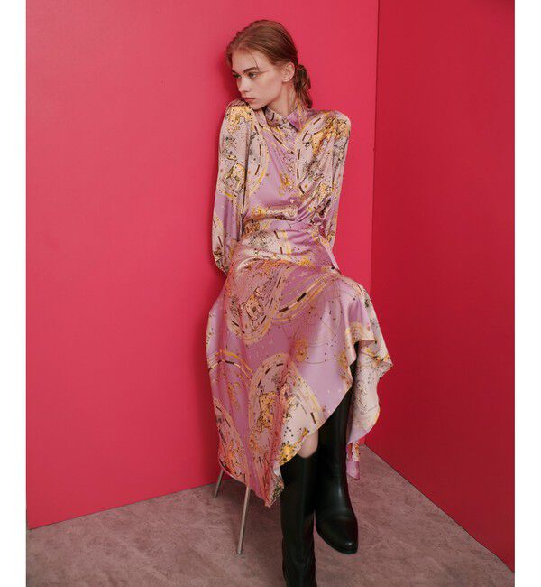 LOULOU WILLOUGHBY「【LOULOU WILLOUGHBY】ホロスコーププリントフレアスカート」|フレア|