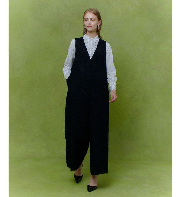 LOULOU WILLOUGHBY「【LOULOU WILLOUGHBY】ファンシーツイードオールインワン」|オールインワン|