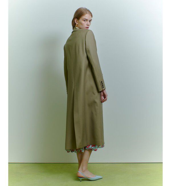 LOULOU WILLOUGHBY「【LOULOU WILLOUGHBY】ヴィスコースブレンドツイルチェスターコート」|ダッフルコート|