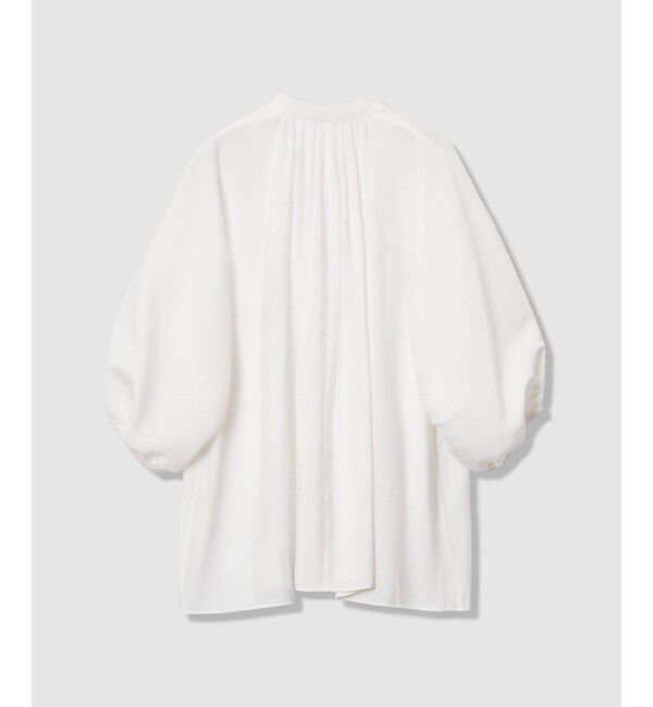 allureville「ギャザーボリュームスタンドブラウス」|シャツ・ブラウス|