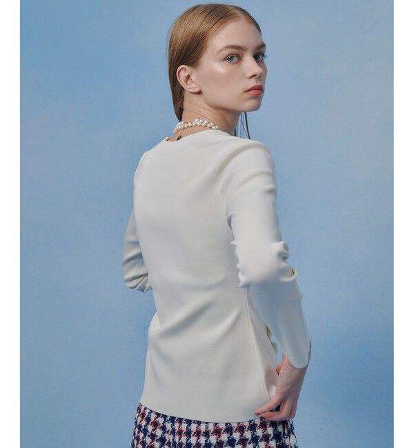 LOULOU WILLOUGHBY「【LOULOU WILLOUGHBY】ドレープアシメプルオーバー」|ニット・セーター|