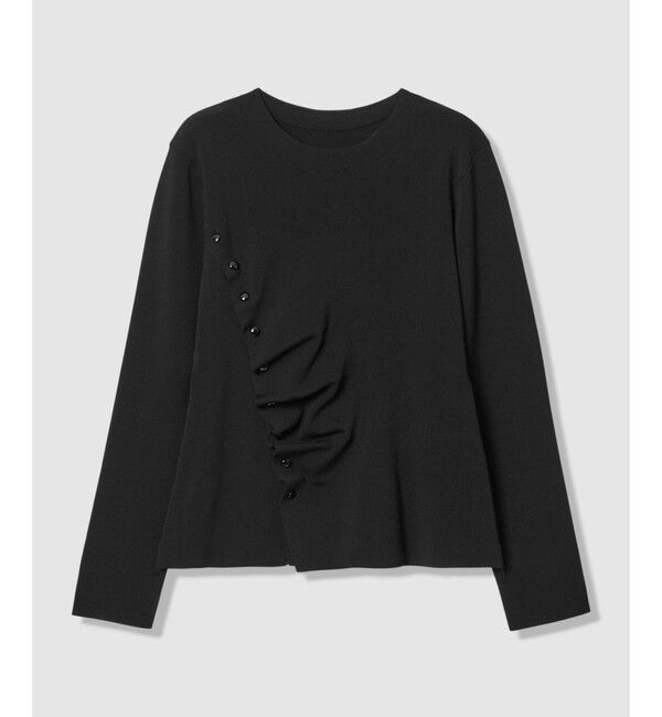 LOULOU WILLOUGHBY「【LOULOU WILLOUGHBY】ドレープアシメプルオーバー」|ニット・セーター|