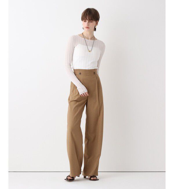 allureville「シアーリブプルオーバー」|ニット・セーター|