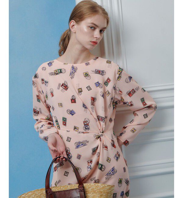 LOULOU WILLOUGHBY「【LOULOU WILLOUGHBY】レタープリントワンピース」|ワンピース|