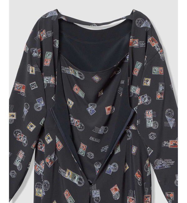 LOULOU WILLOUGHBY「【LOULOU WILLOUGHBY】レタープリントワンピース」|ワンピース|