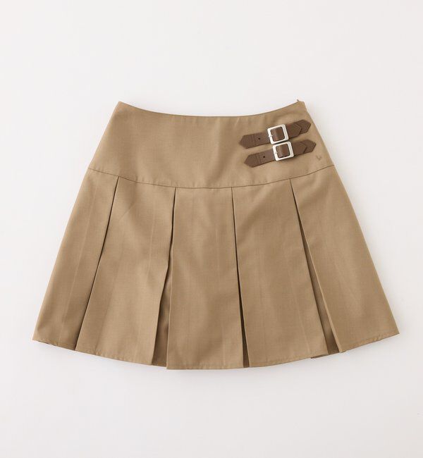 「サイドベルトプリーツスカート」|スカート|