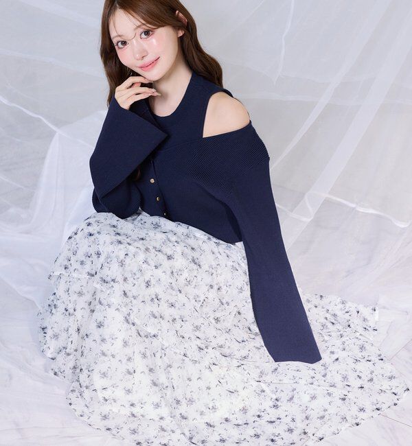  「カーデセットドッキングティアードワンピ」|ワンピース|