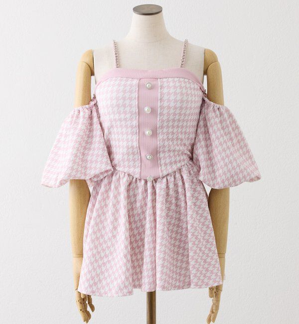  「swimwear/オフショルミニワンピース（2点セット)」|その他|