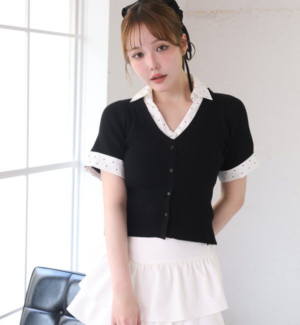  「チャーム付きティアードミニスカパン」|スカート|