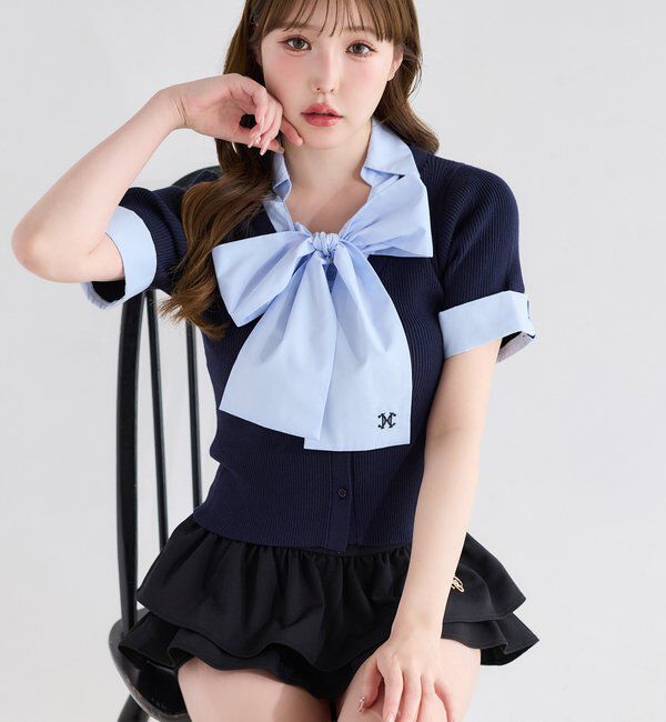  「チャーム付きティアードミニスカパン」|スカート|