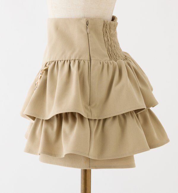  「チャーム付きティアードミニスカパン」|スカート|