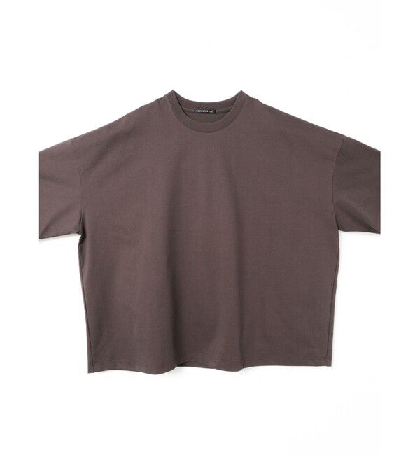 mizuiro ind「mizuiro ind クルーネックワイドチュニック」|Tシャツ・カットソー|