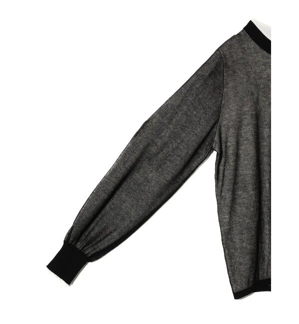 MIDIUMISOLID「MIDIUMISOLID for Ladies シアーレイヤードクルーネックプルオーバー」|Tシャツ・カットソー|