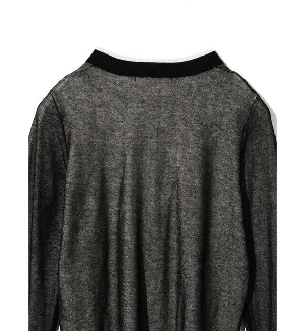 MIDIUMISOLID「MIDIUMISOLID for Ladies シアーレイヤードクルーネックプルオーバー」|Tシャツ・カットソー|