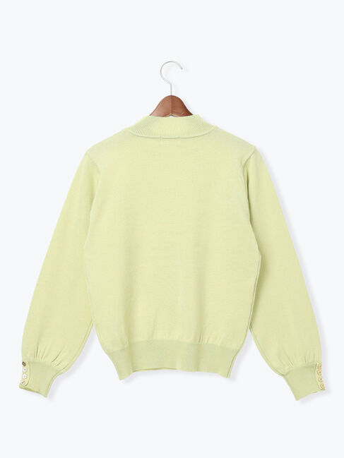 Te chichi TERRASSE「袖口金釦ハイネックニット」|ニット・セーター|