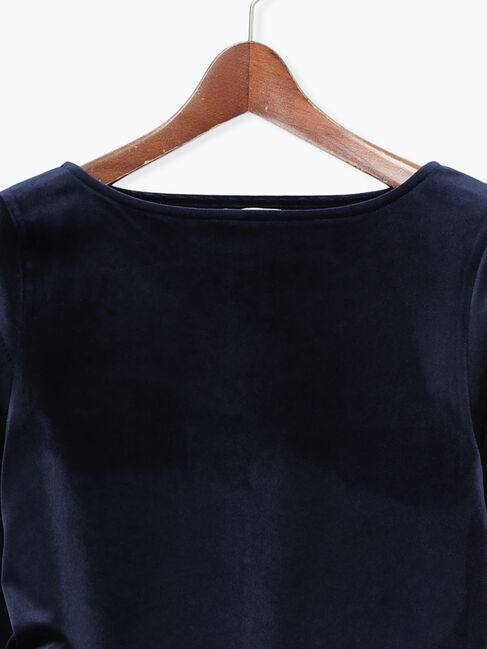 Te chichi「ベロアサイドギャザートップス」|Tシャツ・カットソー|