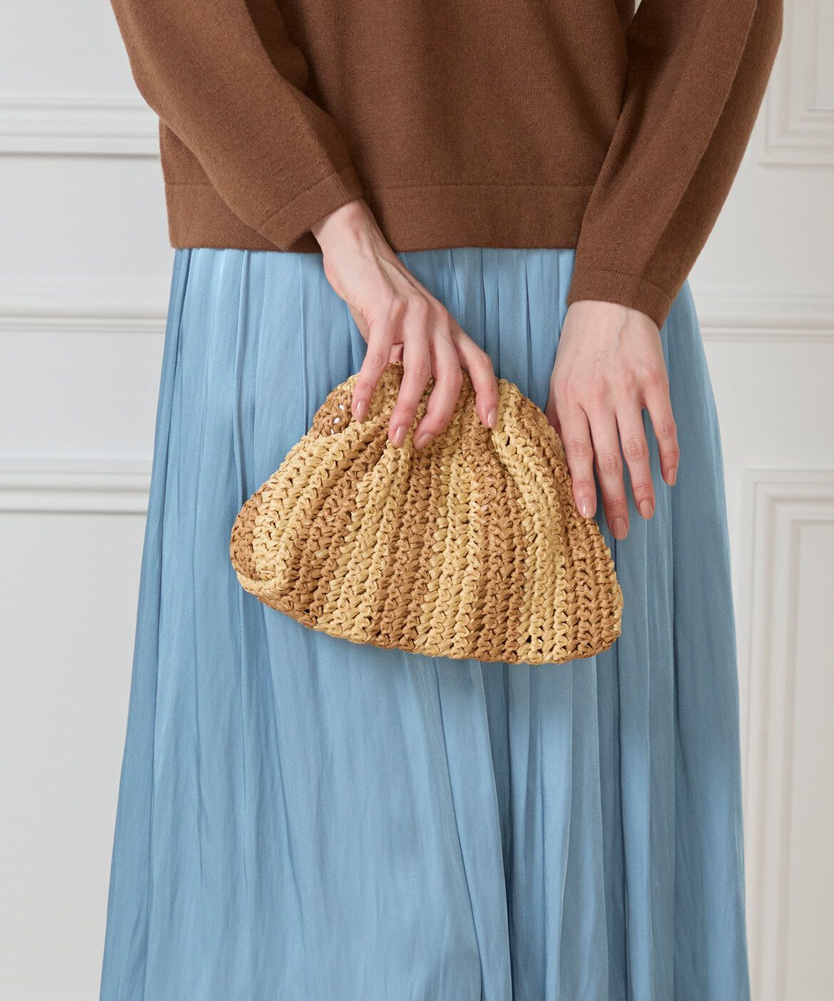 Maglie le cassetto「ミニストライプクラッチバッグ《Maria La Rosa》」|クラッチバッグ|