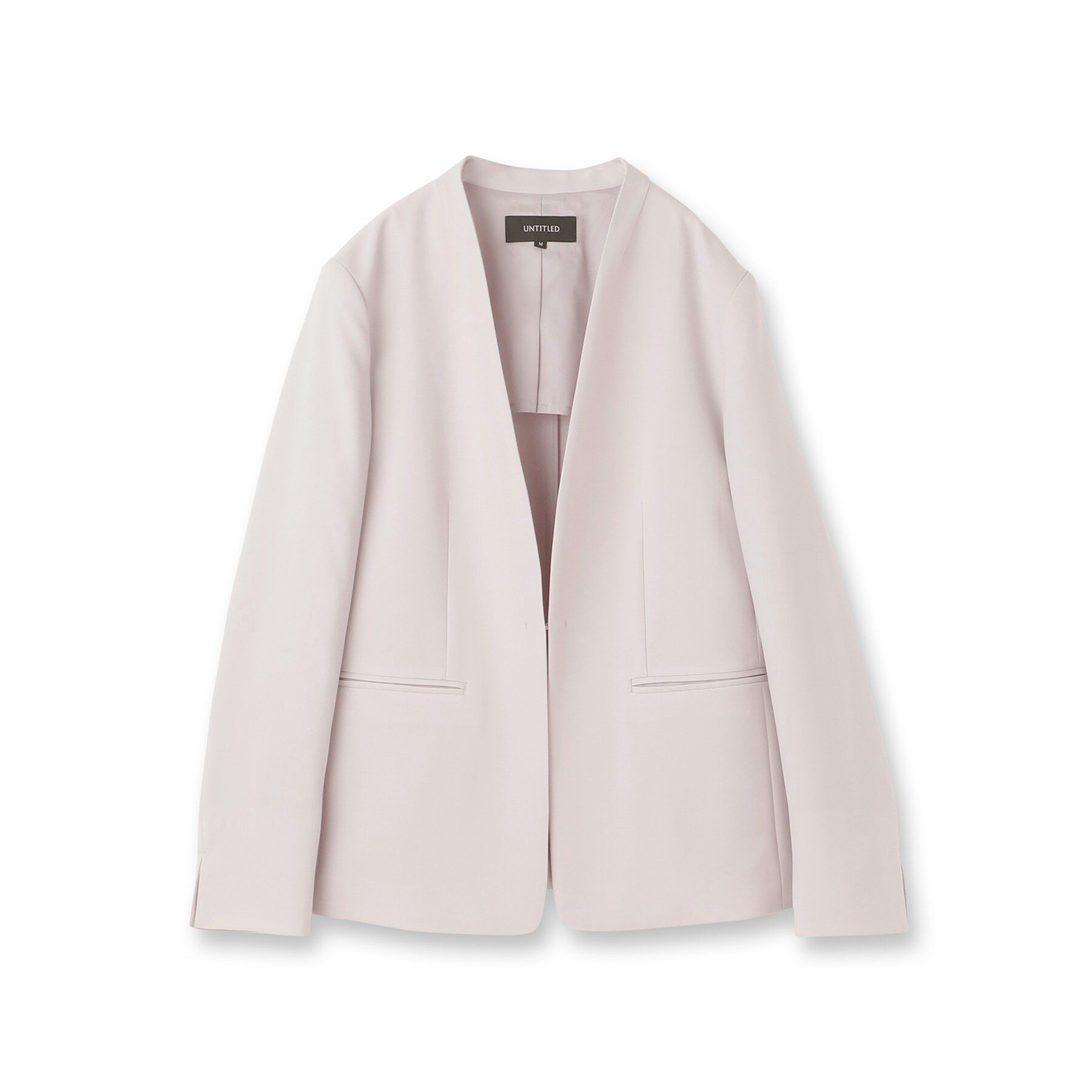 UNTITLED「エアリーノーカラージャケット」|ノーカラージャケット|