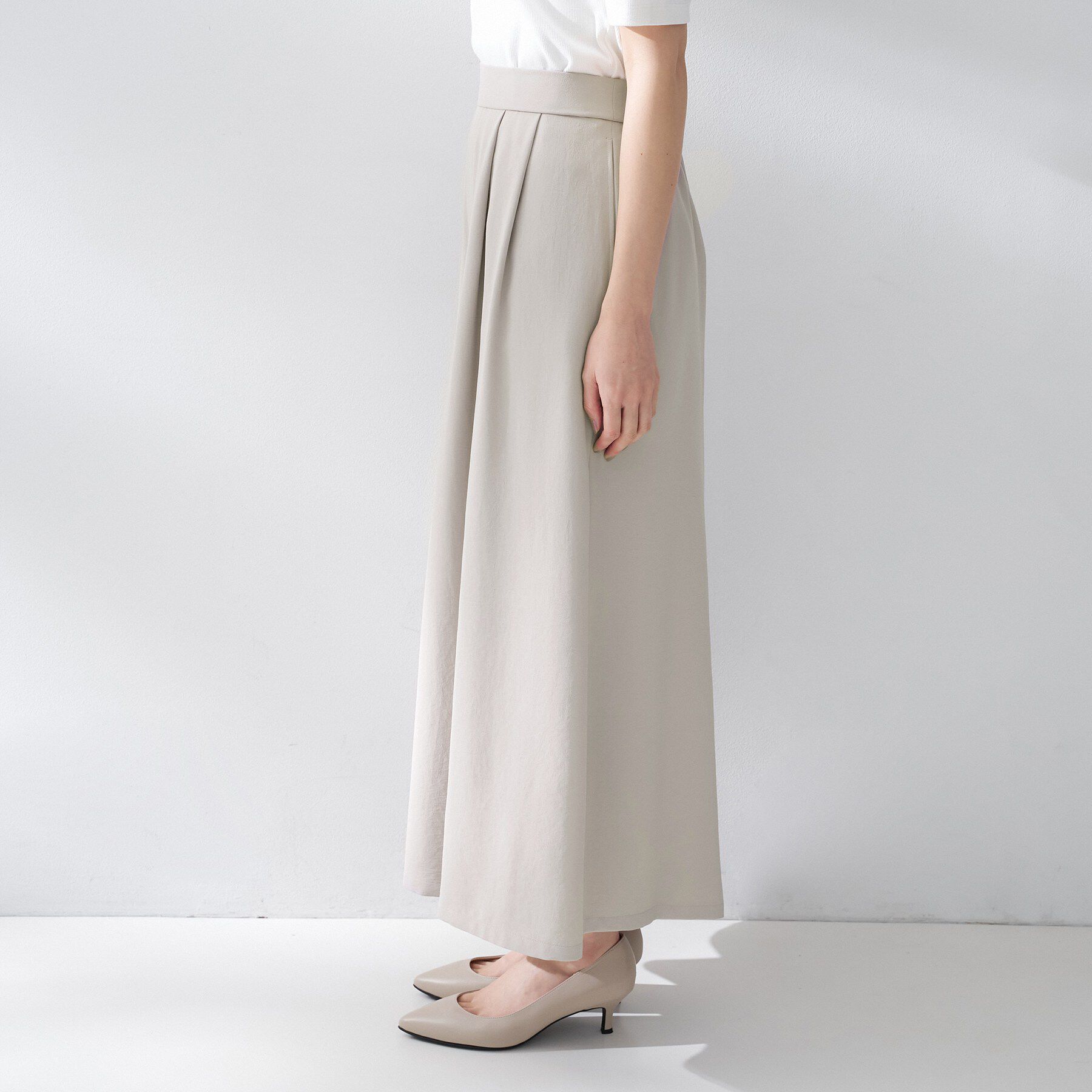 UNTITLED「【夏の名品セットアップが今年も登場！/はっ水/遮熱】リラクミスト ガウチョパンツ」|その他|