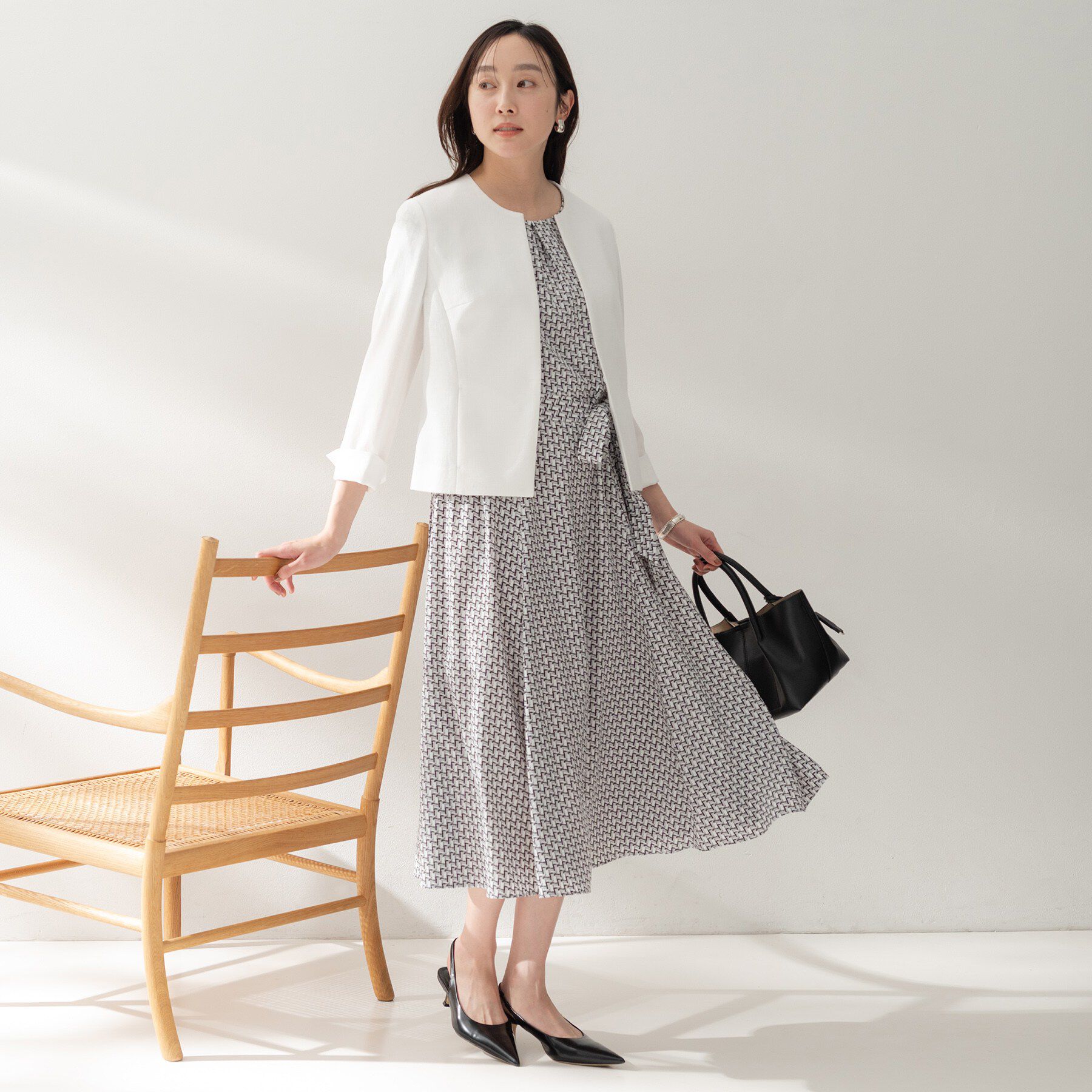 UNTITLED「ジオメプリントワンピース」|ワンピース|