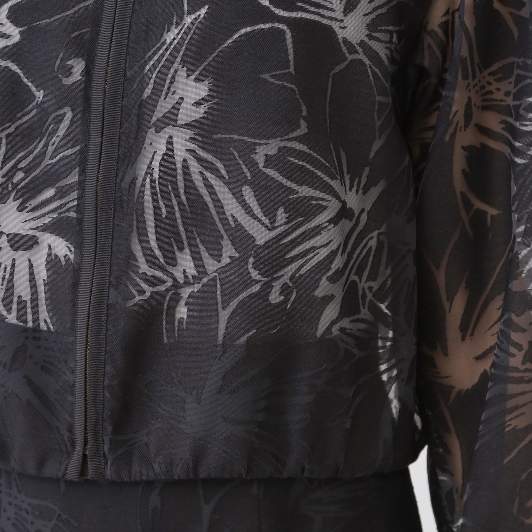 COUP DE CHANCE「【手洗い可／日本製／／セットアップ可】オパール花柄ブルゾン」|ブルゾン・スタジャン|