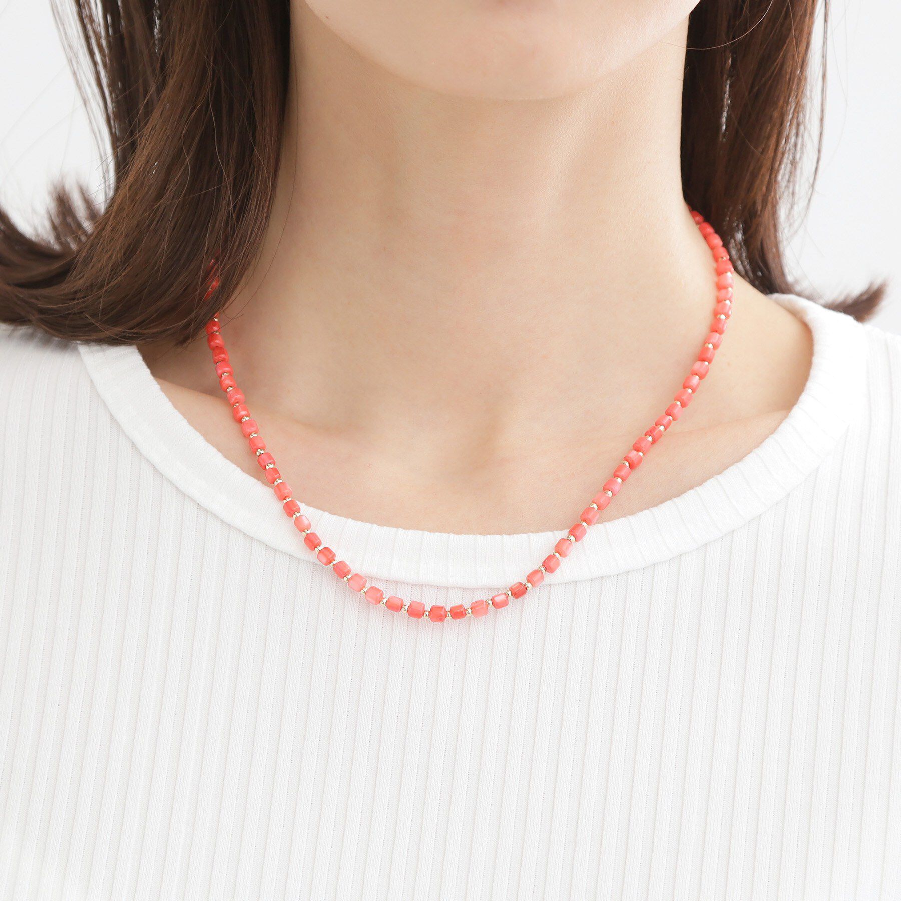 Reflect「天然シェルカラーネックレス」|ネックレス|