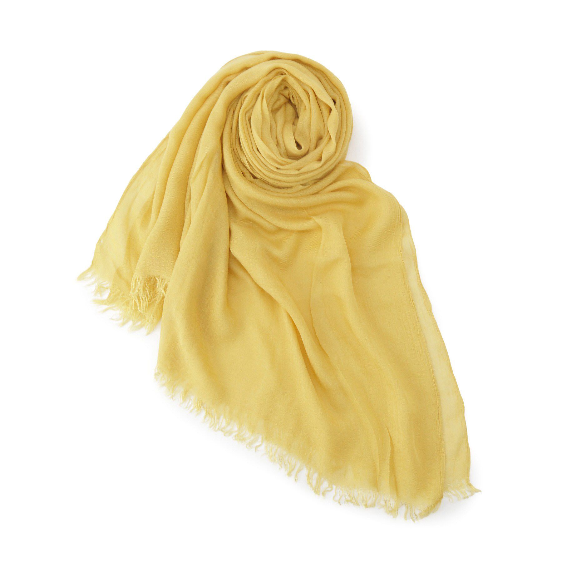 Reflect「レーヨンカラーストール」|ストール|ライトイエロー(03