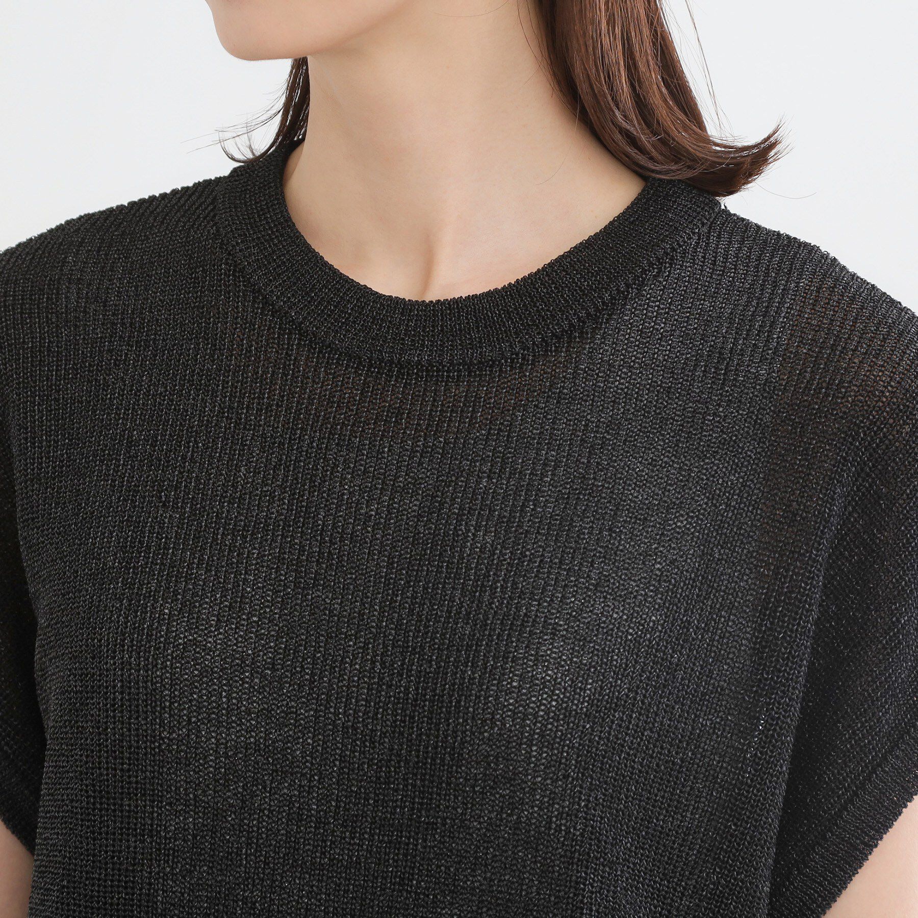 Reflect「【レイヤードにおすすめ◎】畦編みフレンチスリーブトップス」|ニット・セーター|