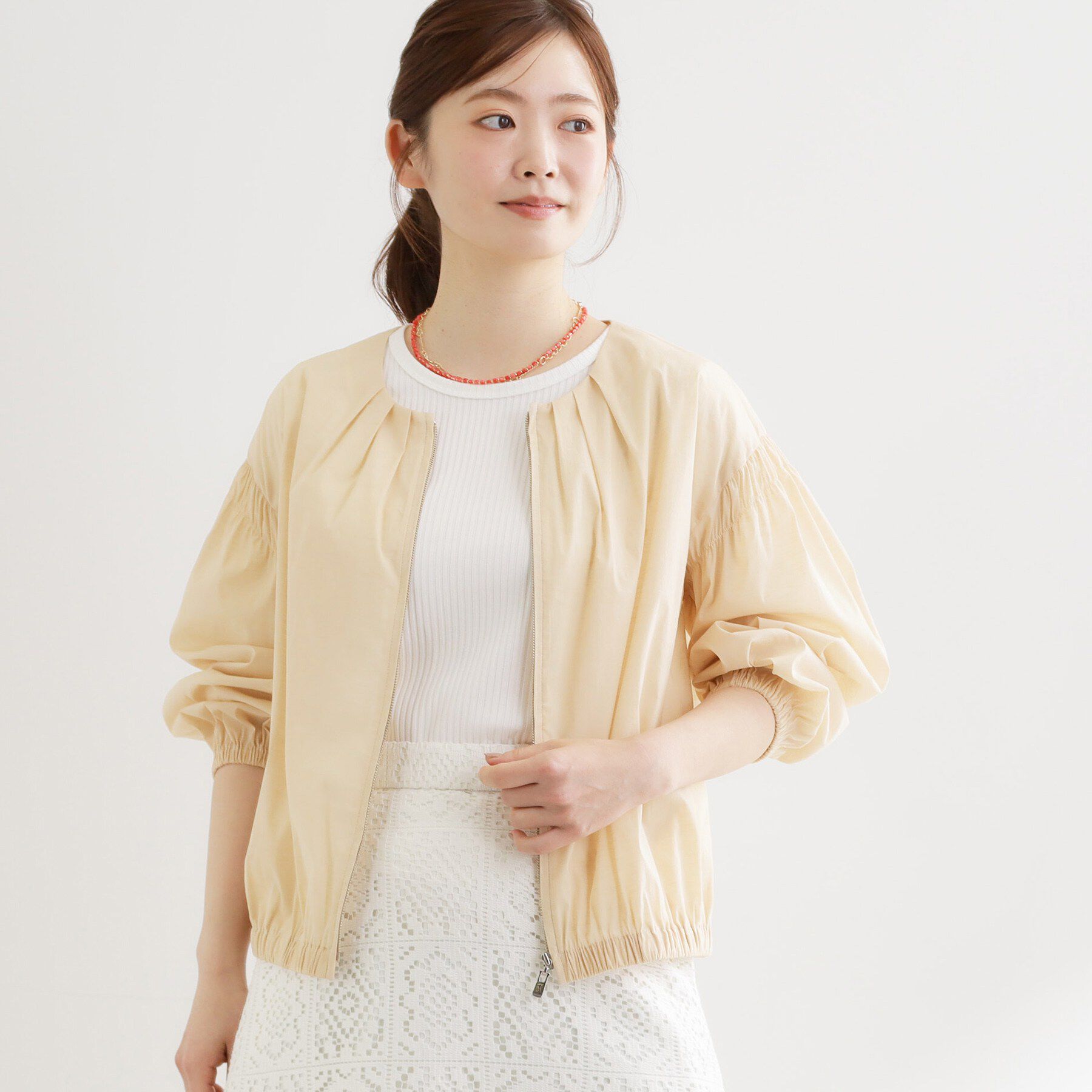 Reflect「フロントファスナーシアーブルゾン」|ブルゾン・スタジャン|