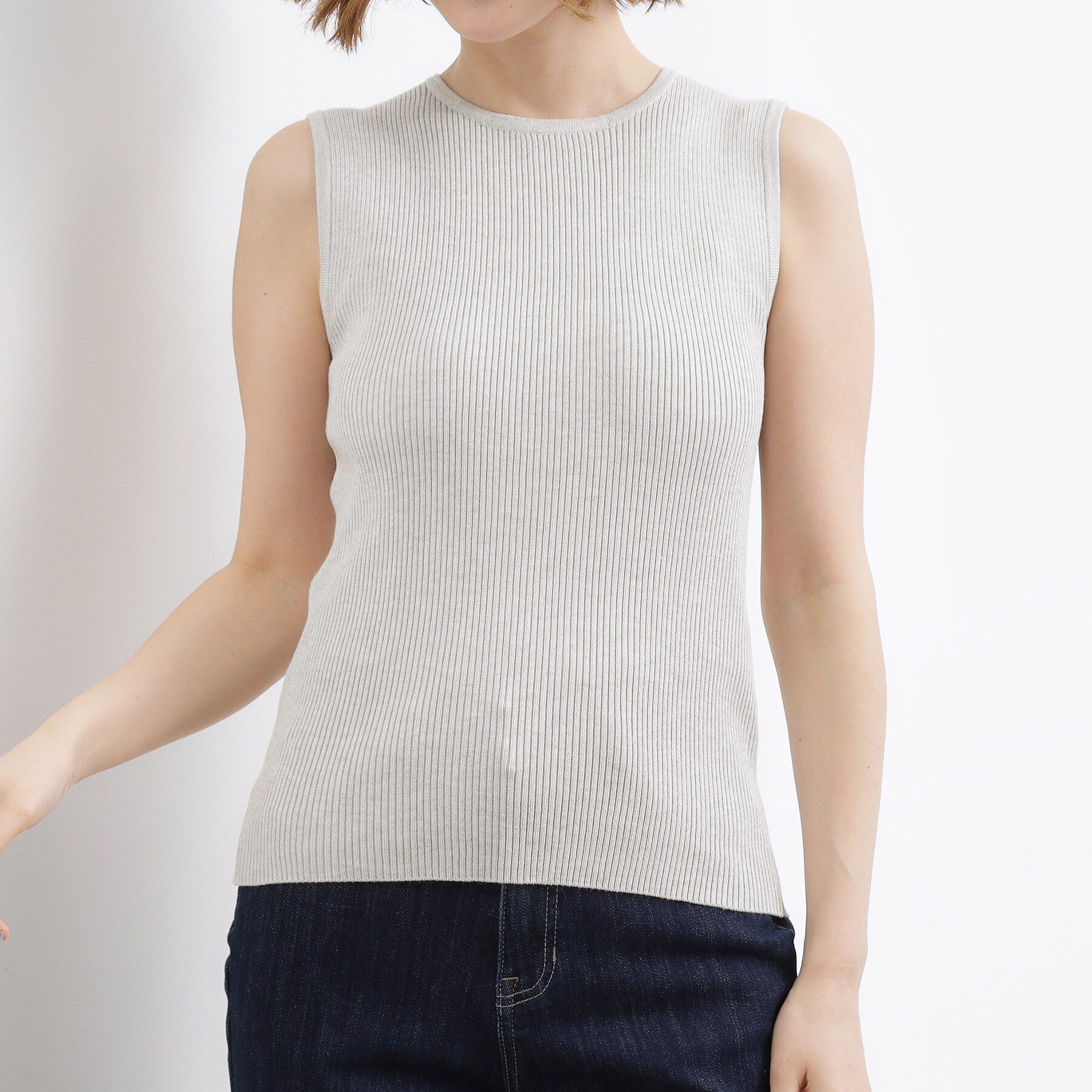 grove「リブラメニットタンク」|キャミソール|