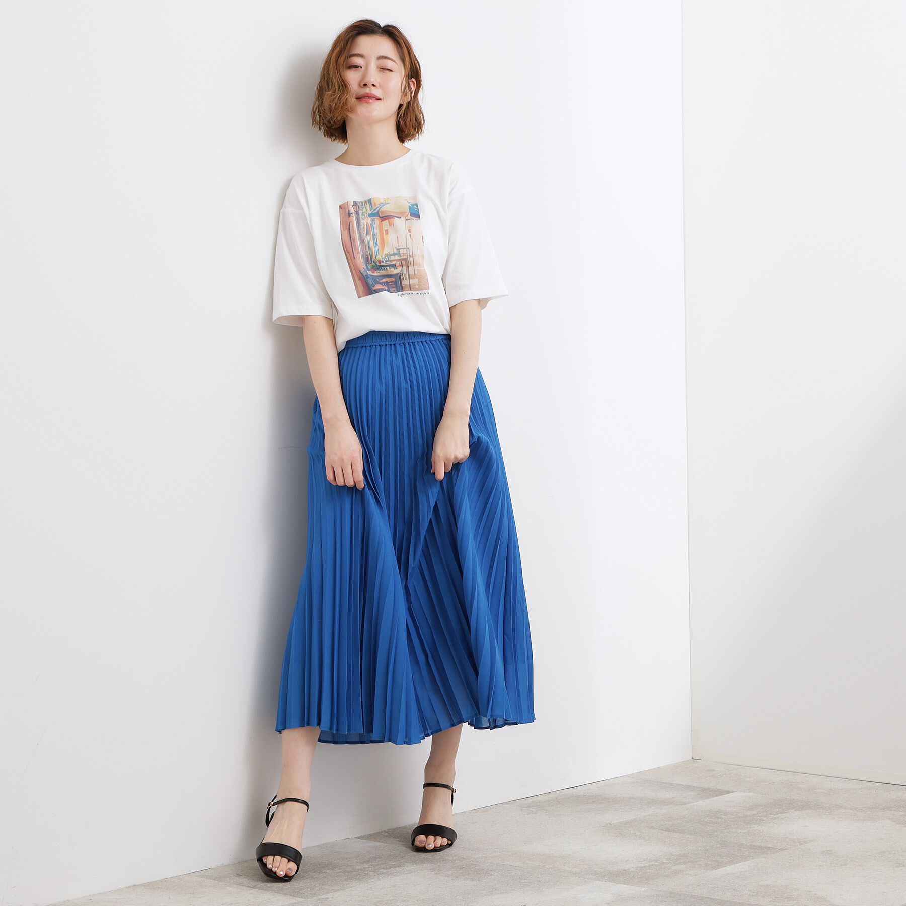 grove「【UVカット/接触冷感】プリントアソート5分袖Tシャツ」|Tシャツ・カットソー|