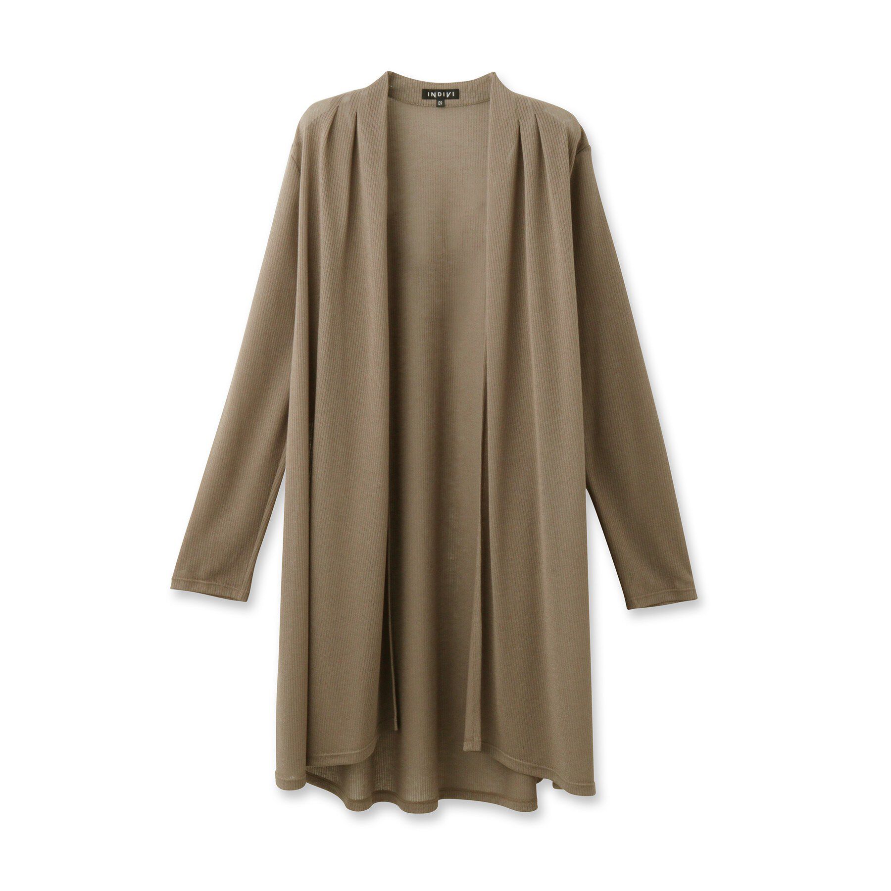 INDIVI「【洗える／アンサンブル可能】シアースストライプカーディガン」|カーディガン|